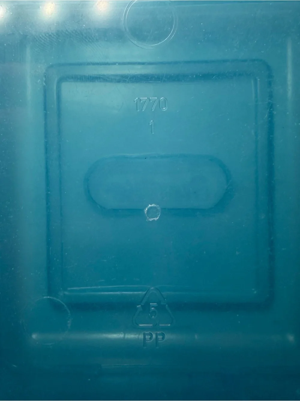 Vintage 1996 Sterilite Blue Flip Tops Storage Container